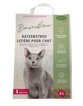 Picture of Bubimex Bamboo Cat Litter – 6L, Natural Odor Control